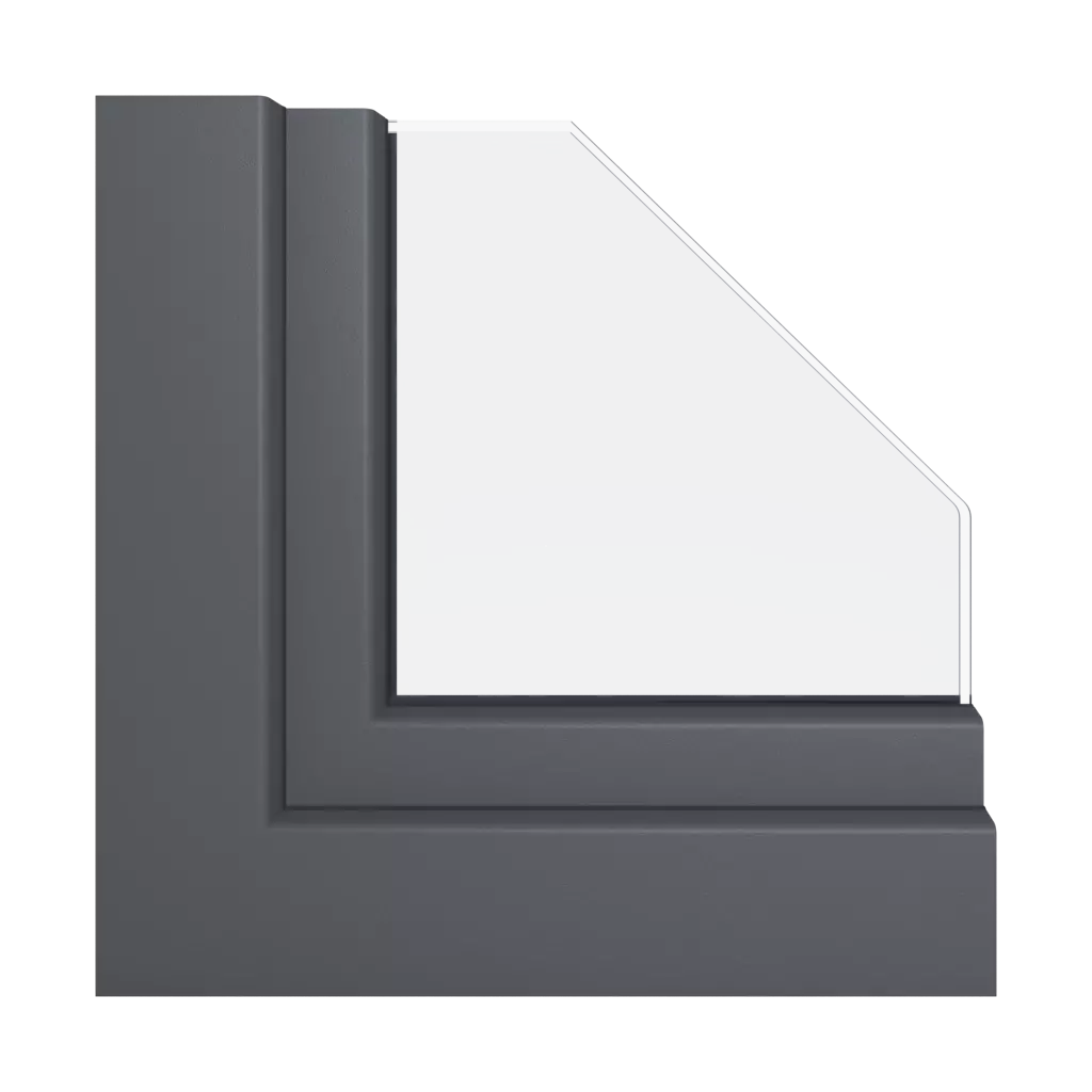 Slate gray smooth windows window-profiles schuco corona-si-82