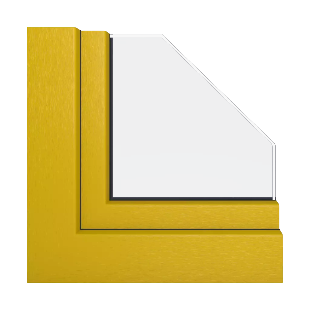 Yellow windows window-profiles schuco corona-si-82