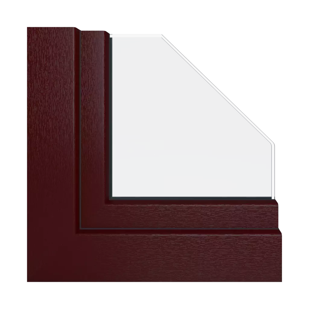 Medium maroon windows window-profiles schuco corona-ct-70