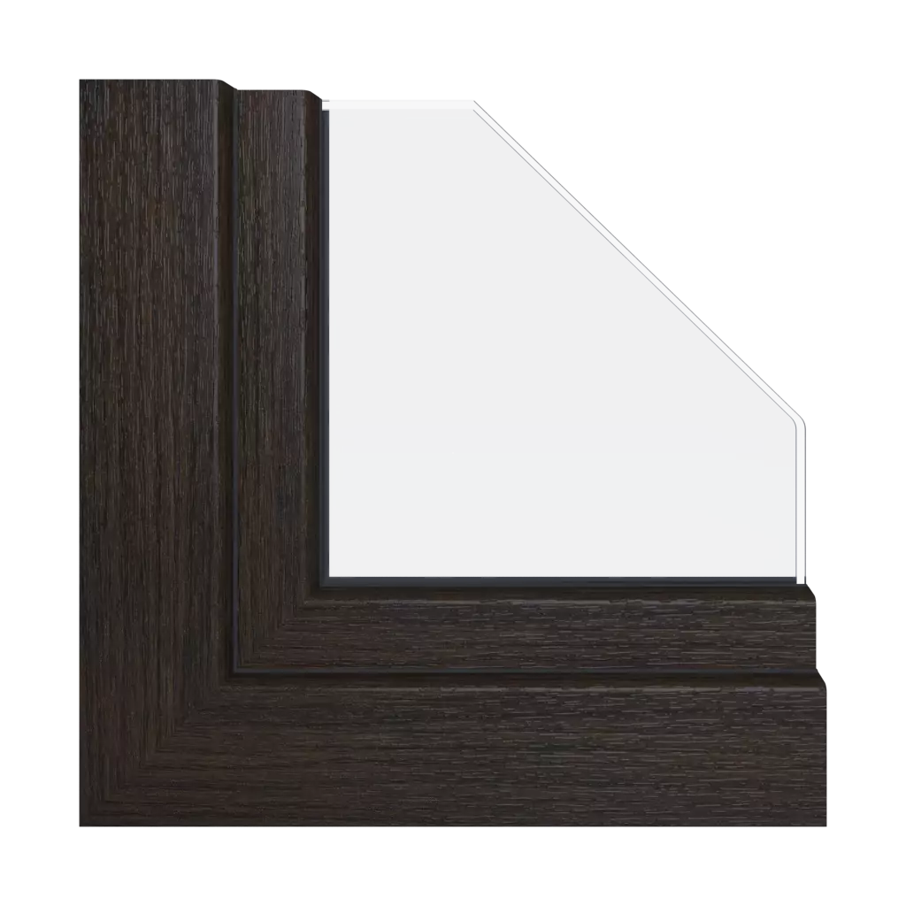Dark oak windows window-profiles schuco corona-si-82