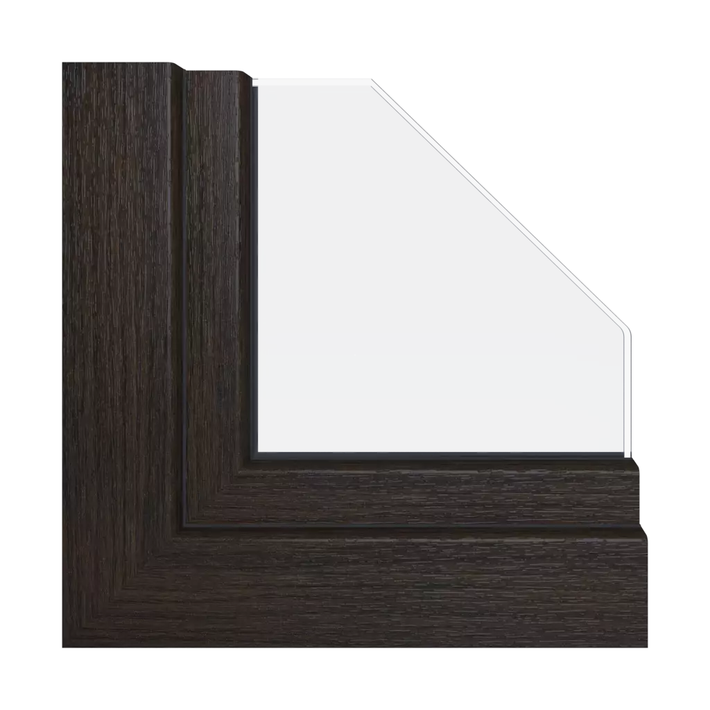 Dark oak windows window-profiles schuco living-as