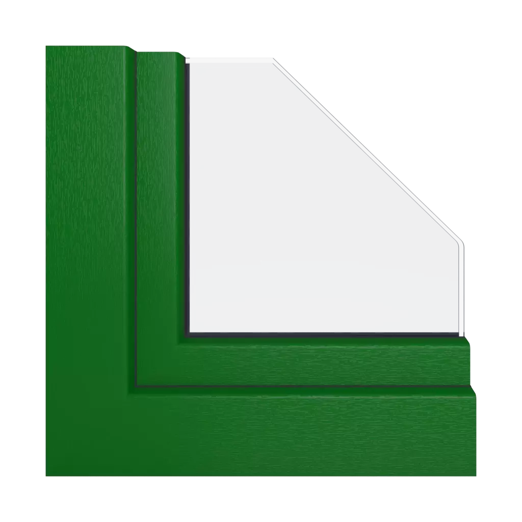 Bright green windows window-color schuco-colors bright-green