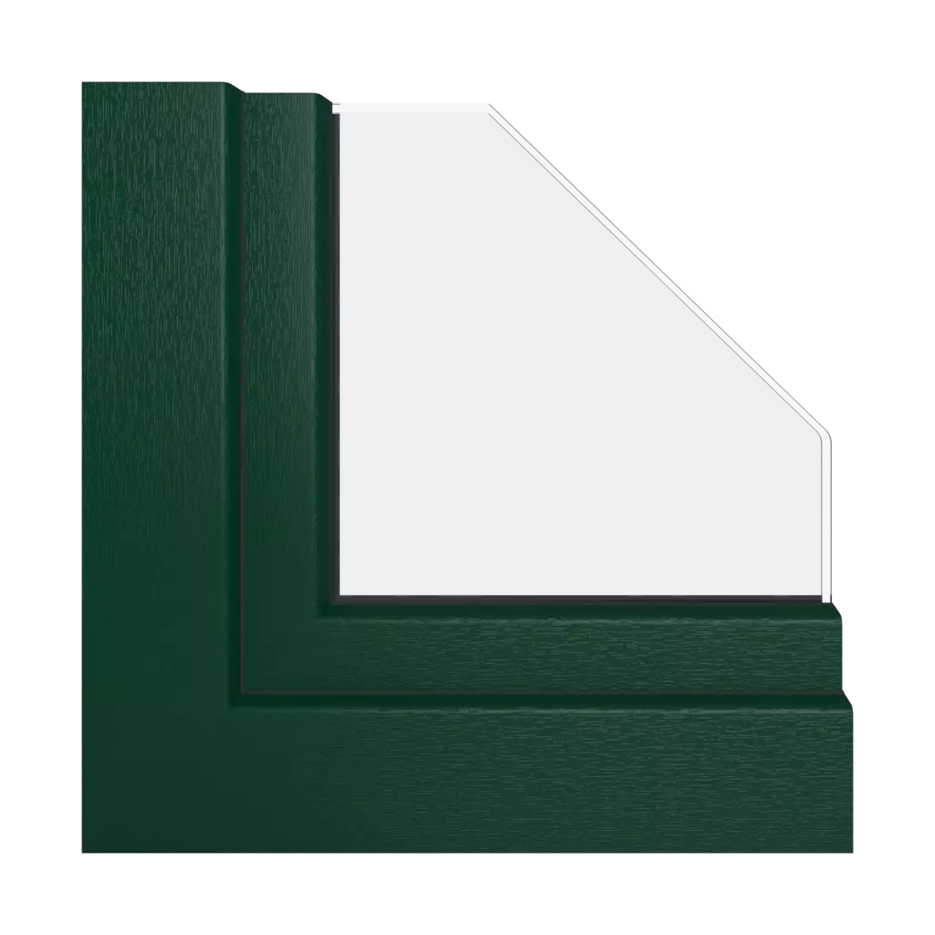 Green moss windows window-color schuco-colors   