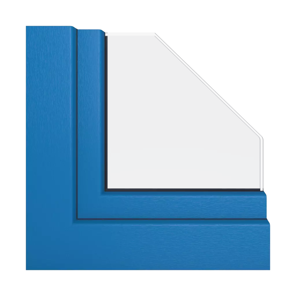 Brilliant blue windows window-profiles schuco corona-si-82