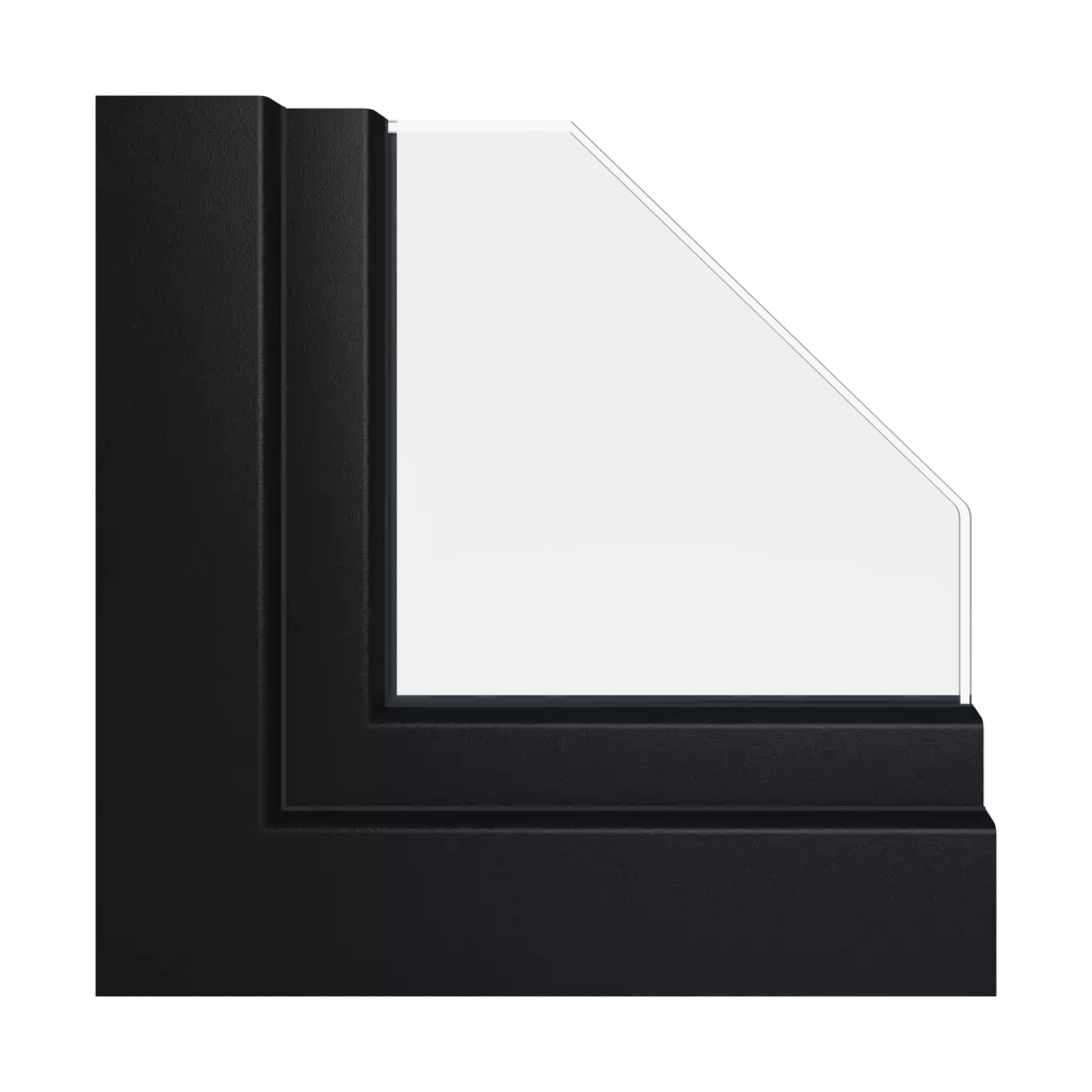 Black ulti-matte windows window-profiles schuco corona-si-82