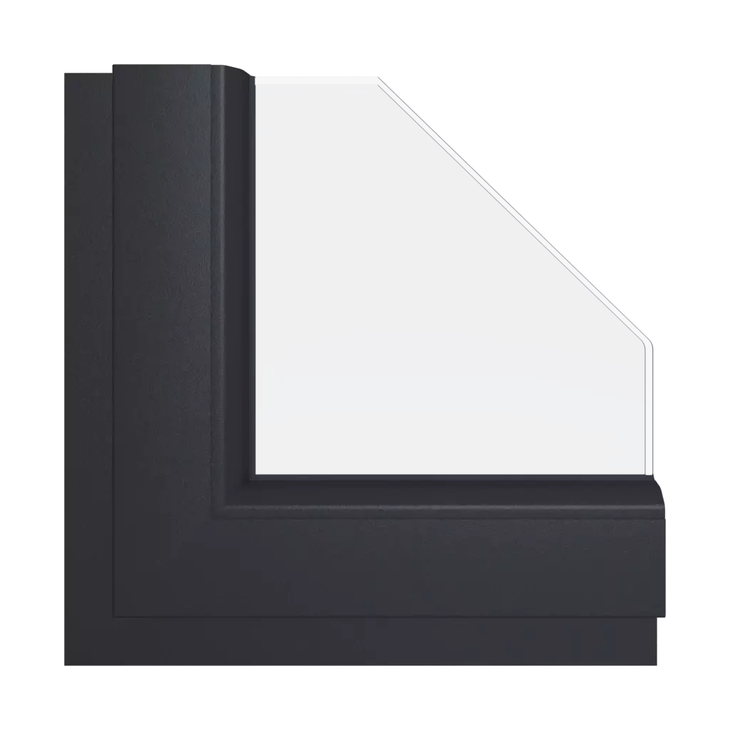 Smooth anthracite gray windows window-color schuco-colors smooth-anthracite-gray interior