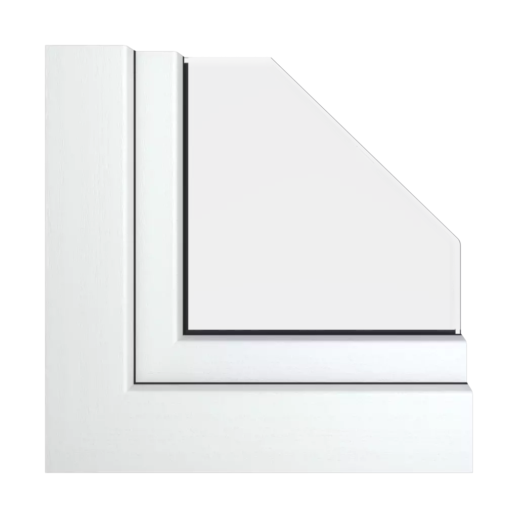 Brilliant white RAL 9003 windows window-profiles gealan hst-s-9000