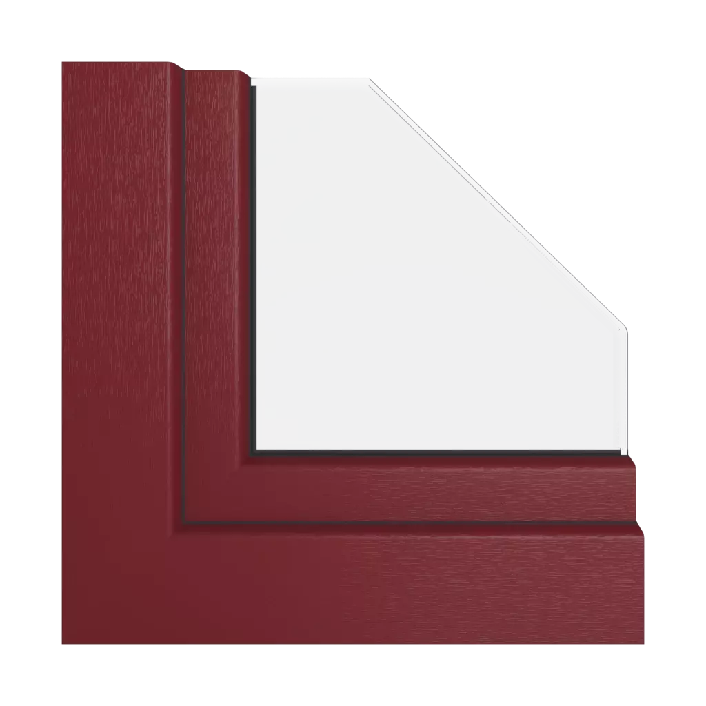 Red RAL 3005 windows window-profiles gealan hst-s-9000
