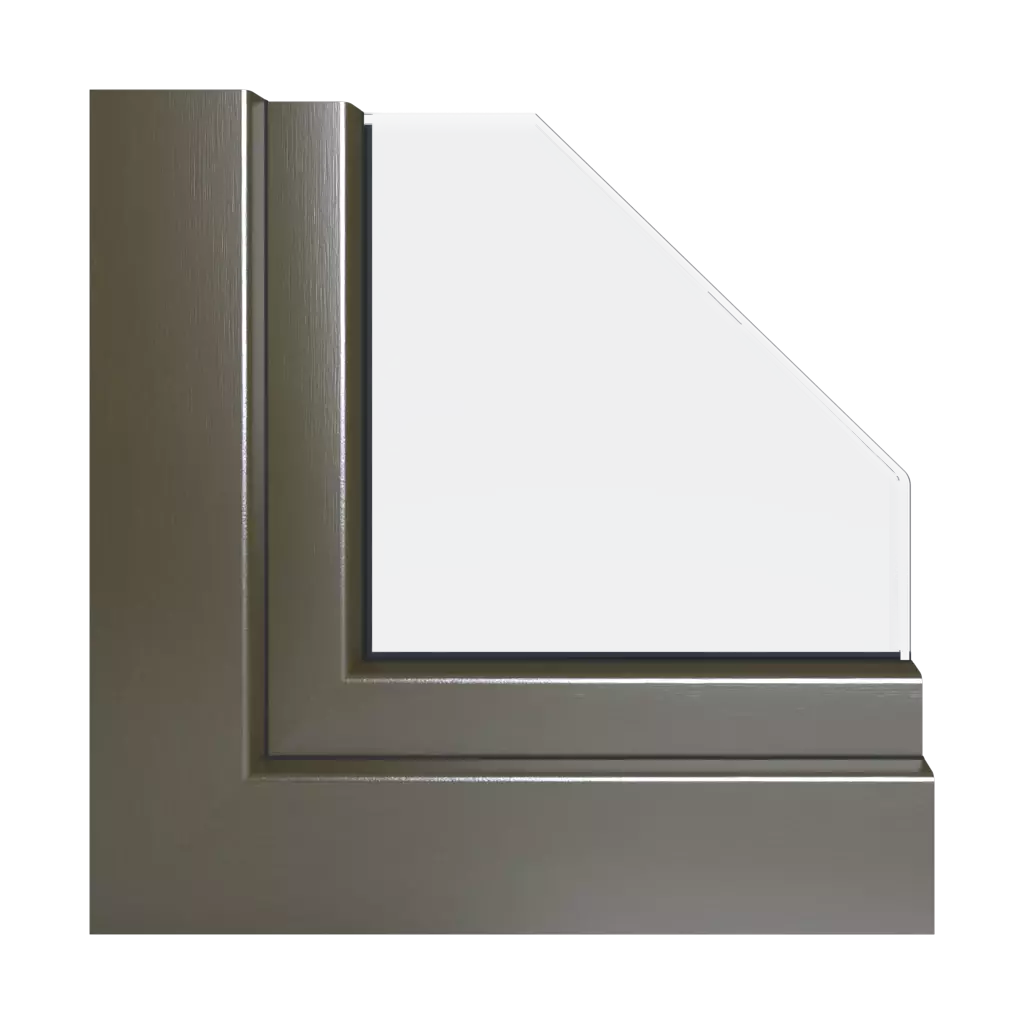 Platinum bronze windows window-profiles gealan hst-s-9000