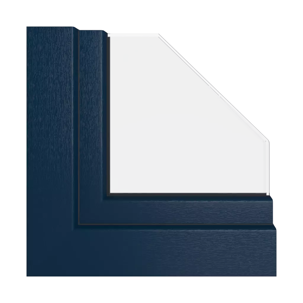 Navy blue RAL 5011 windows window-profiles gealan hst-s-9000