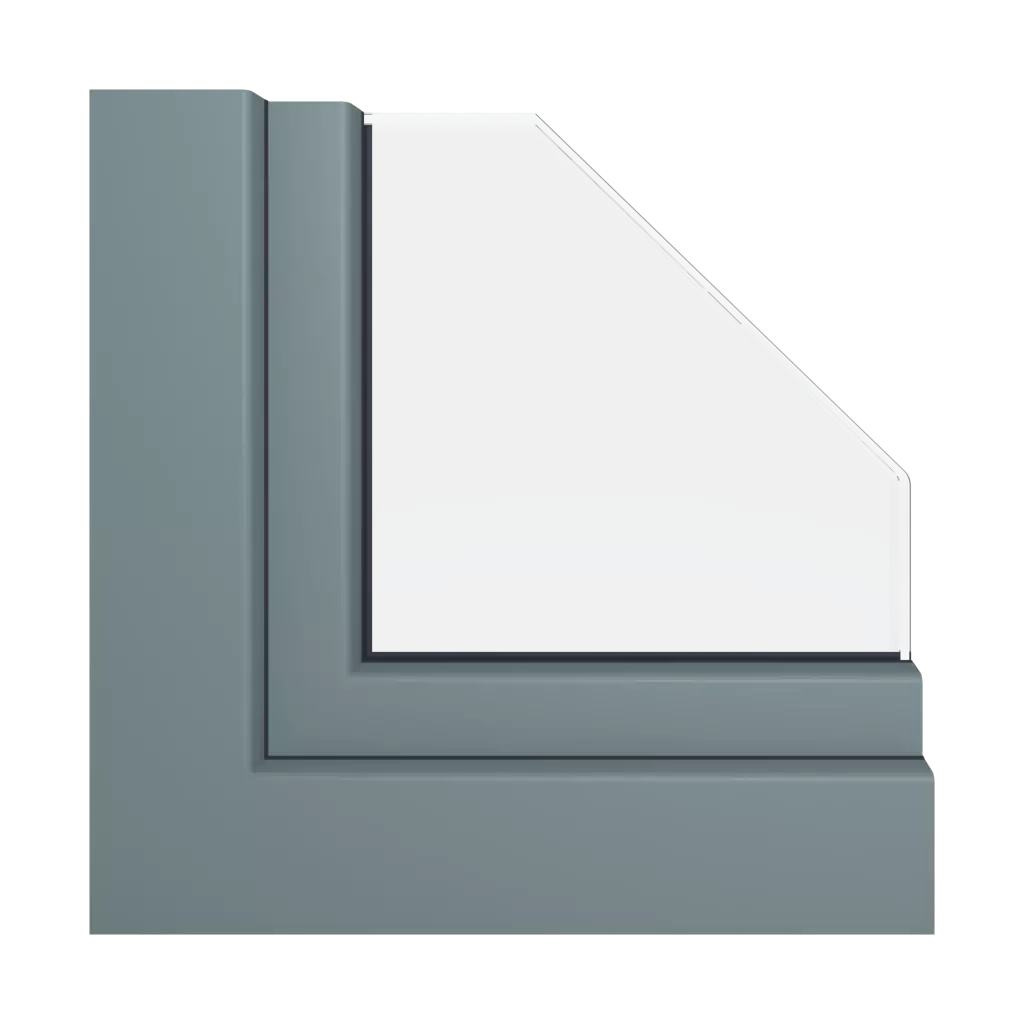 Basalt gray smooth RAL 7012 windows window-profiles gealan hst-s-9000