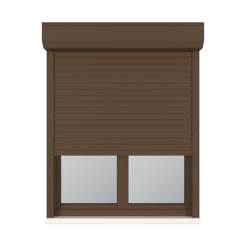 Brown windows window-accessories roller-blinds aluprof