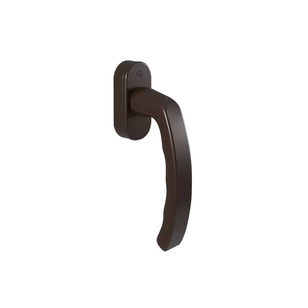 Standard Luxembourg brown handle windows window-accessories handles luxembourg standard standard-luxembourg-brown-handle