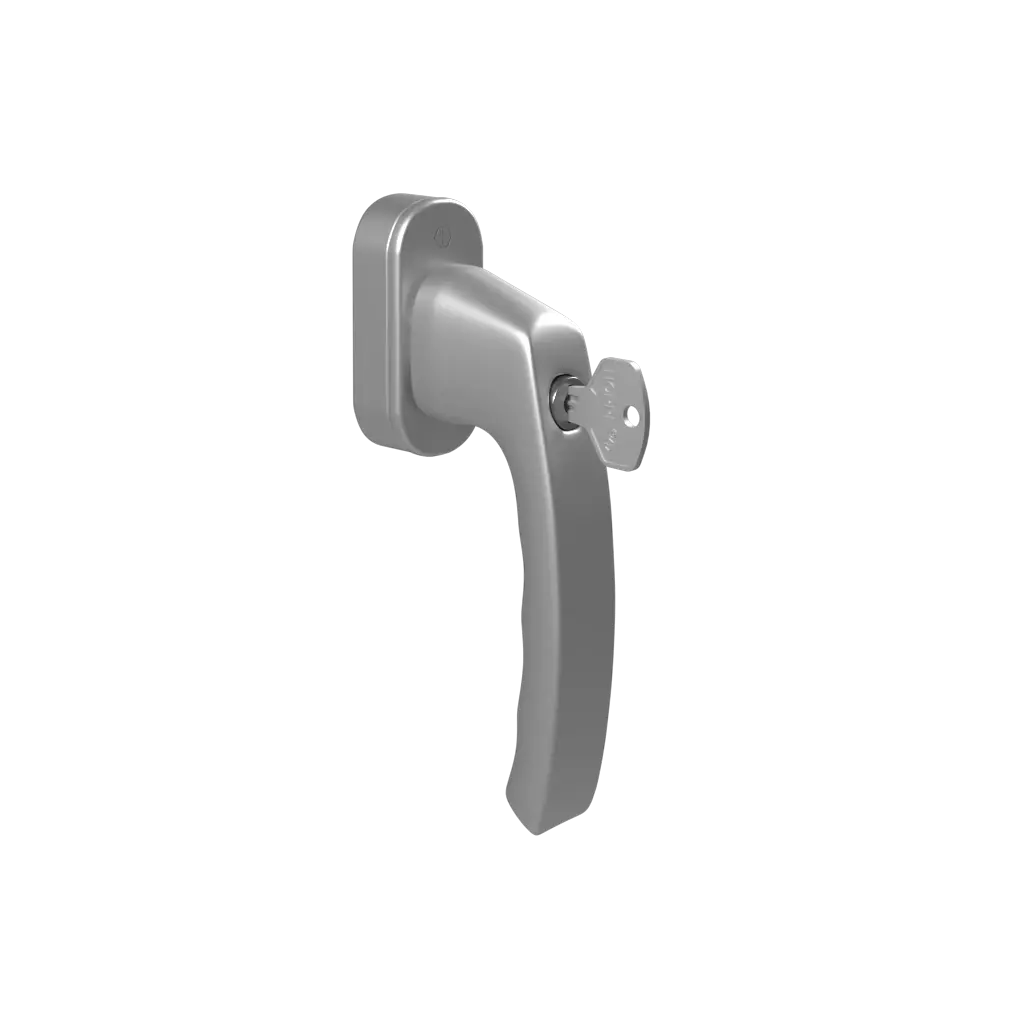 Steel Luxembourg door handle with key windows window-accessories handles luxembourg with-a-key steel-luxembourg-door-handle-with-key