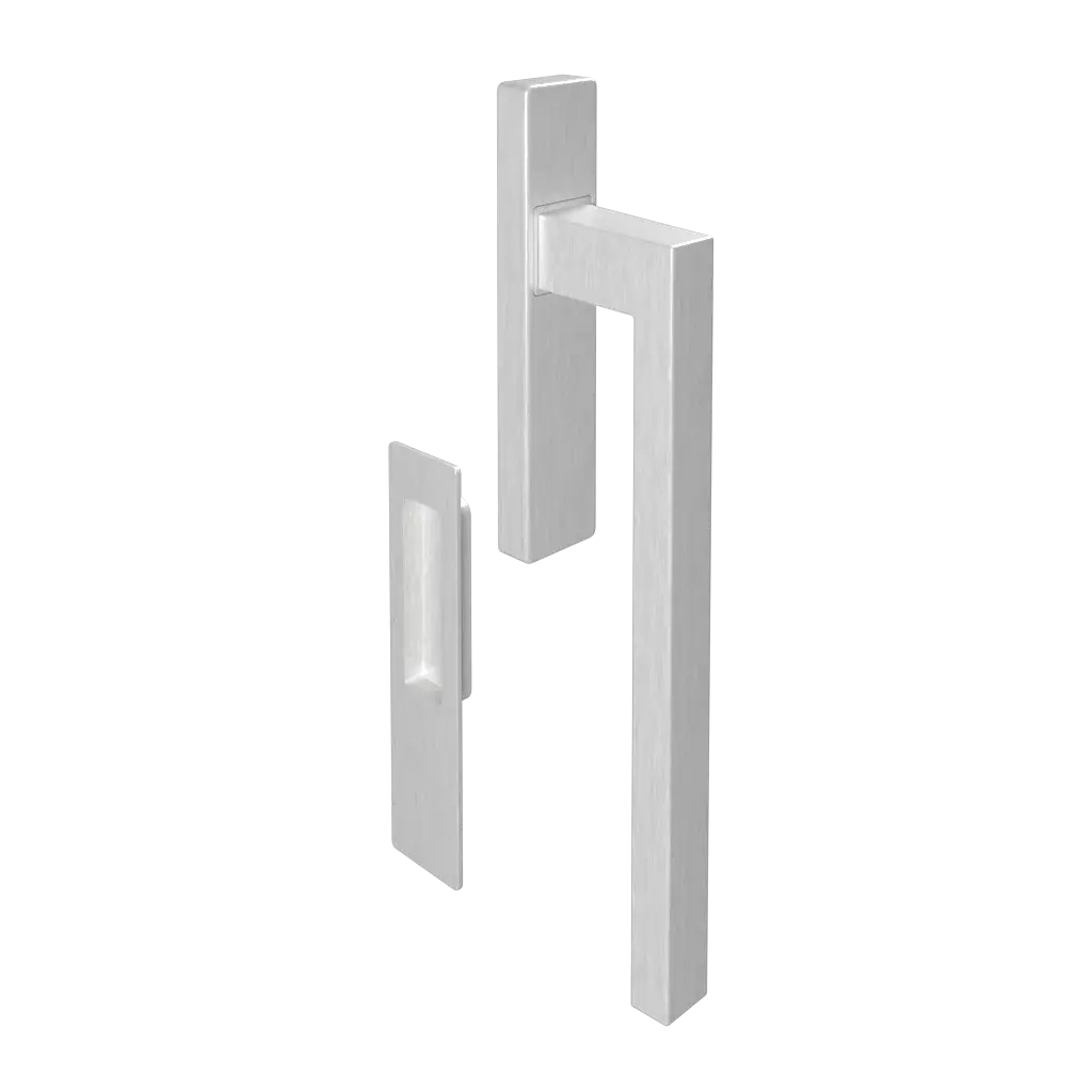 Handle HS Dublin brushed silver windows window-accessories handles hs-dublin handle-hs-dublin-brushed-silver 