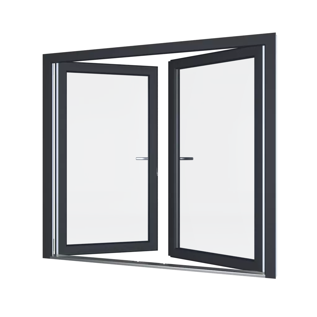 Low threshold windows window-profiles aluprof mb-86-si
