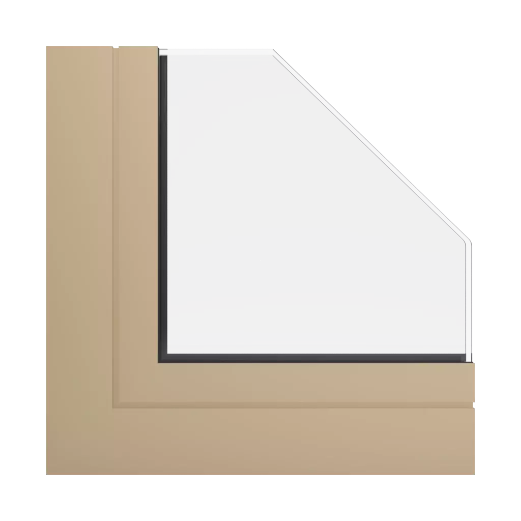 RAL 1001 Beige windows window-profiles aluprof mb-86-si