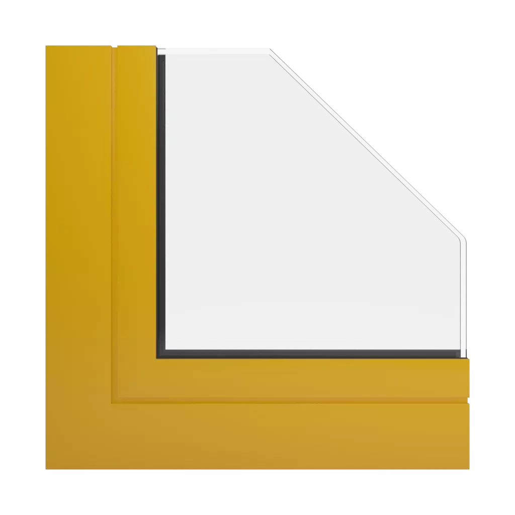 RAL 1004 Honey yellow windows window-profiles aluprof mb-78ei