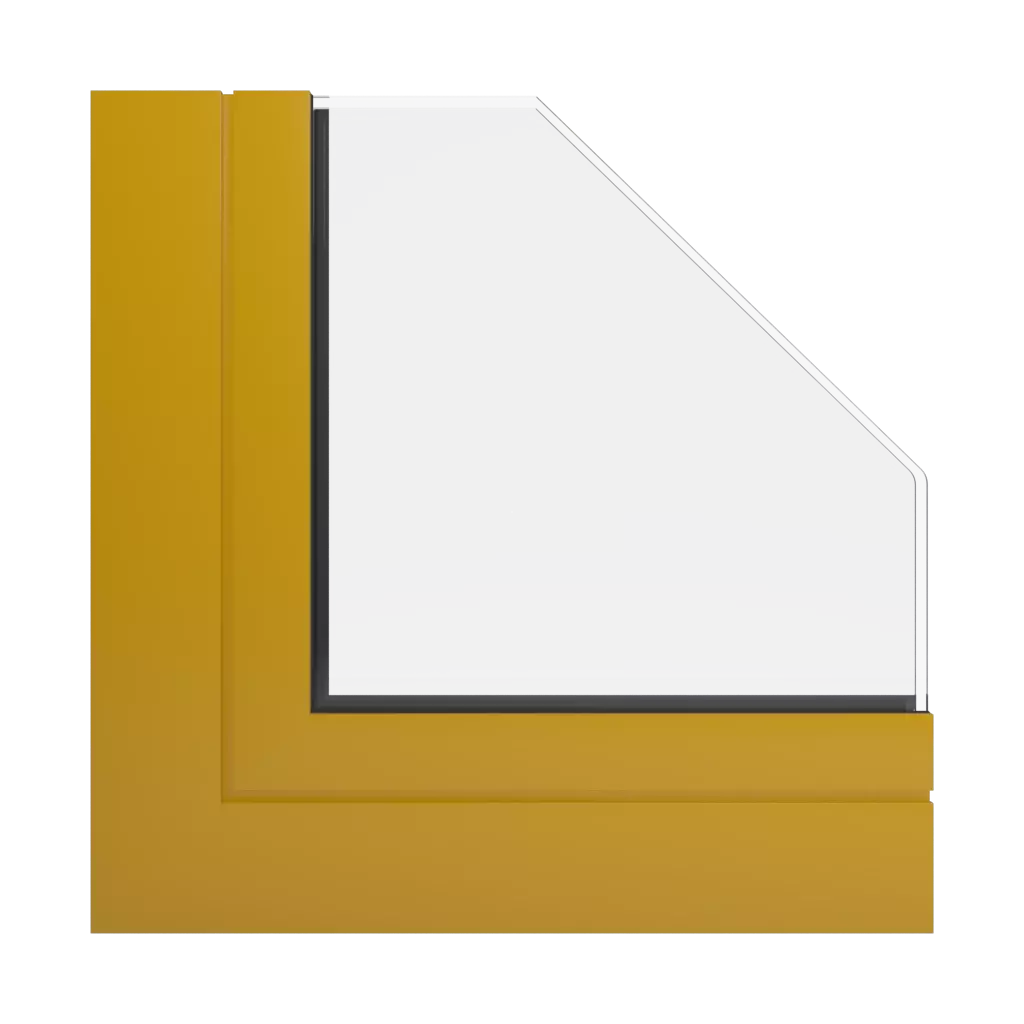 RAL 1005 Honey yellow windows window-profiles aluprof mb-70-hi