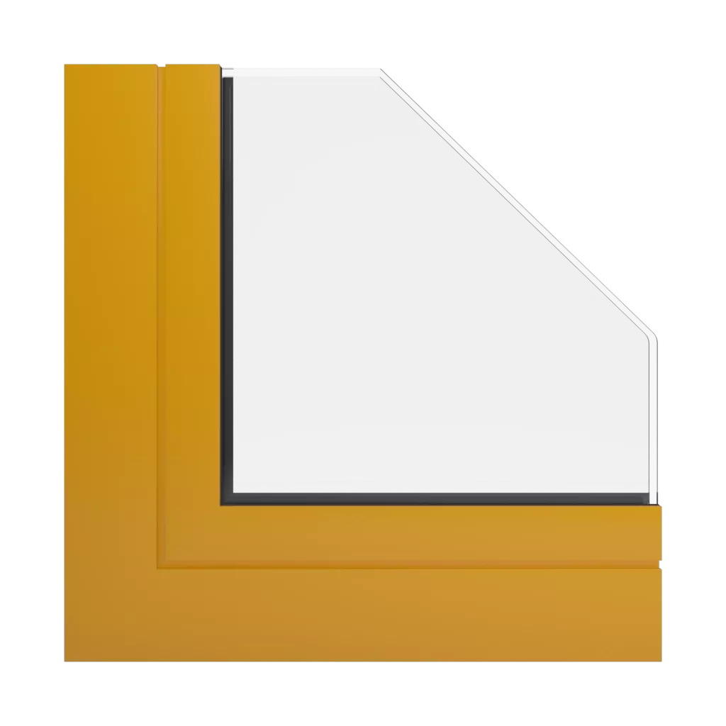 RAL 1006 Maize yellow windows window-profiles aluprof mb-70-hi