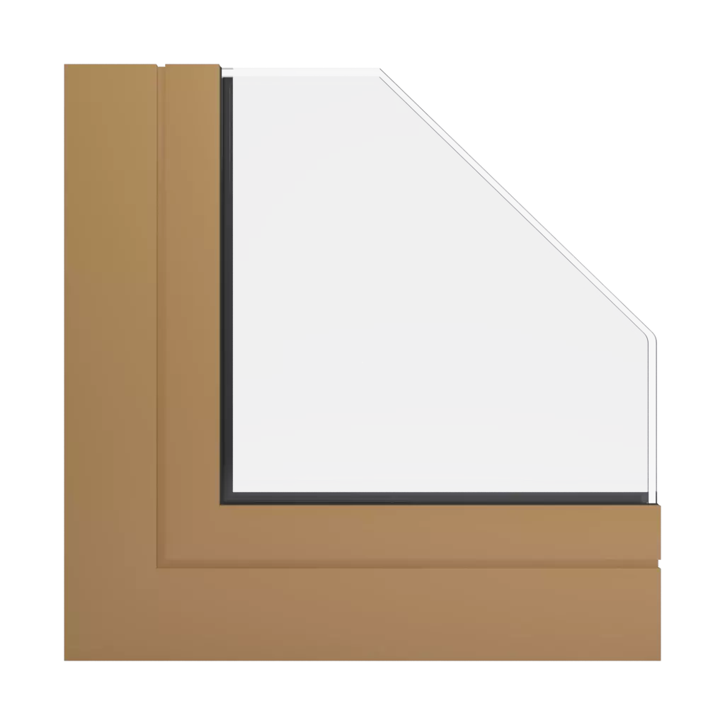 RAL 1011 Brown beige windows window-profiles aluprof mb-78ei-seamless-fireproof-partition-wall