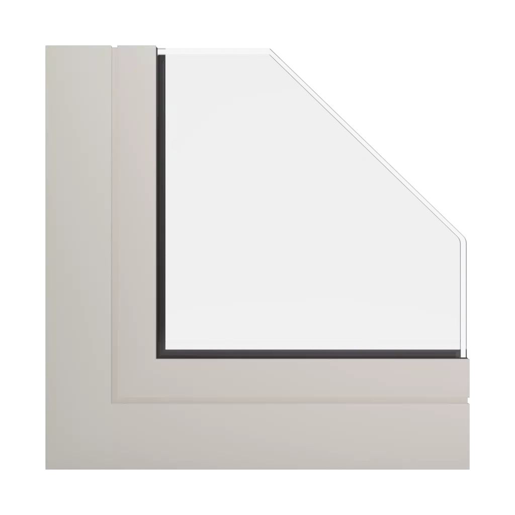 RAL 1013 Oyster white windows window-profiles aluprof mb-86-si