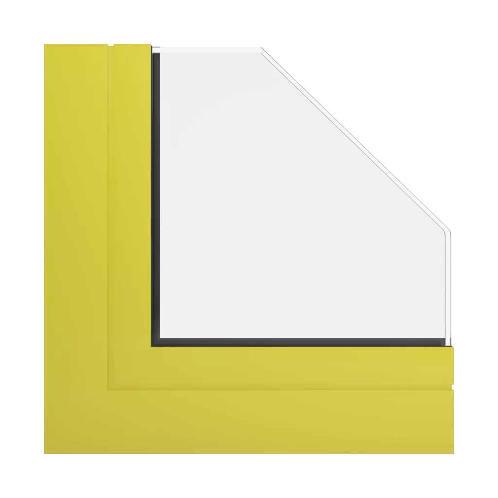 RAL 1016 Sulfur yellow windows window-profiles aliplast victoria-plus