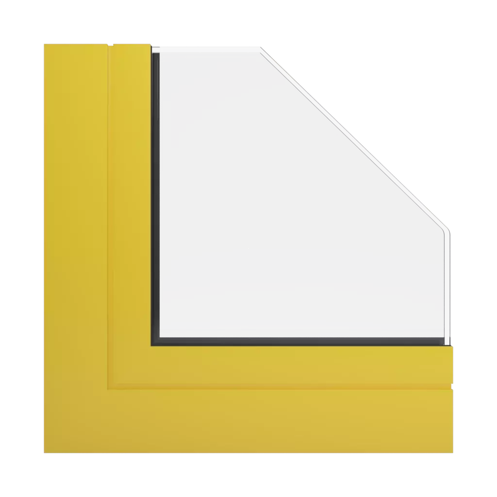 RAL 1018 Zinc yellow windows window-profiles aluprof mb-86-si