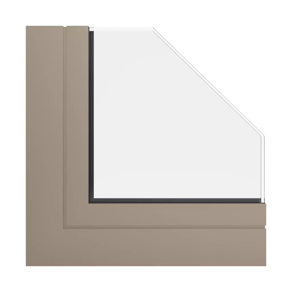 RAL 1019 Grey beige windows window-profiles aluprof mb-77-hs