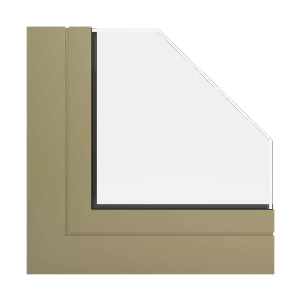 RAL 1020 Olive yellow windows window-profiles aluprof mb-86-st