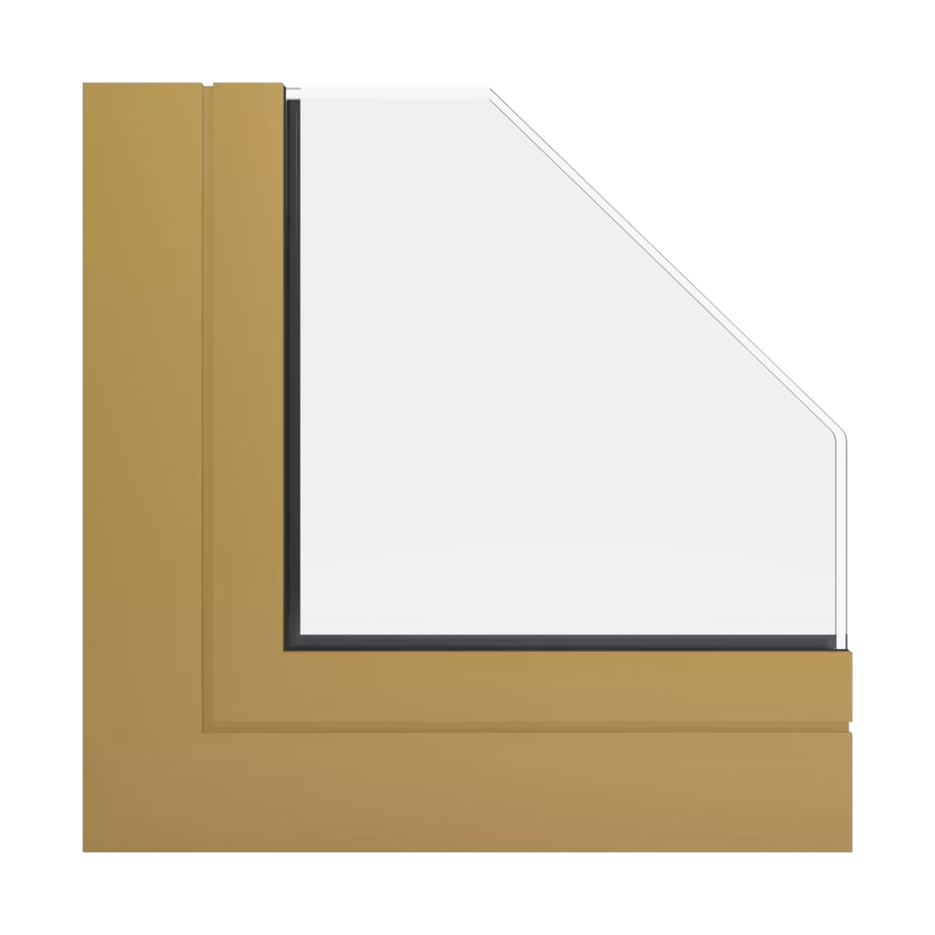 RAL 1024 Ochre yellow windows window-profiles aluprof mb-86-si
