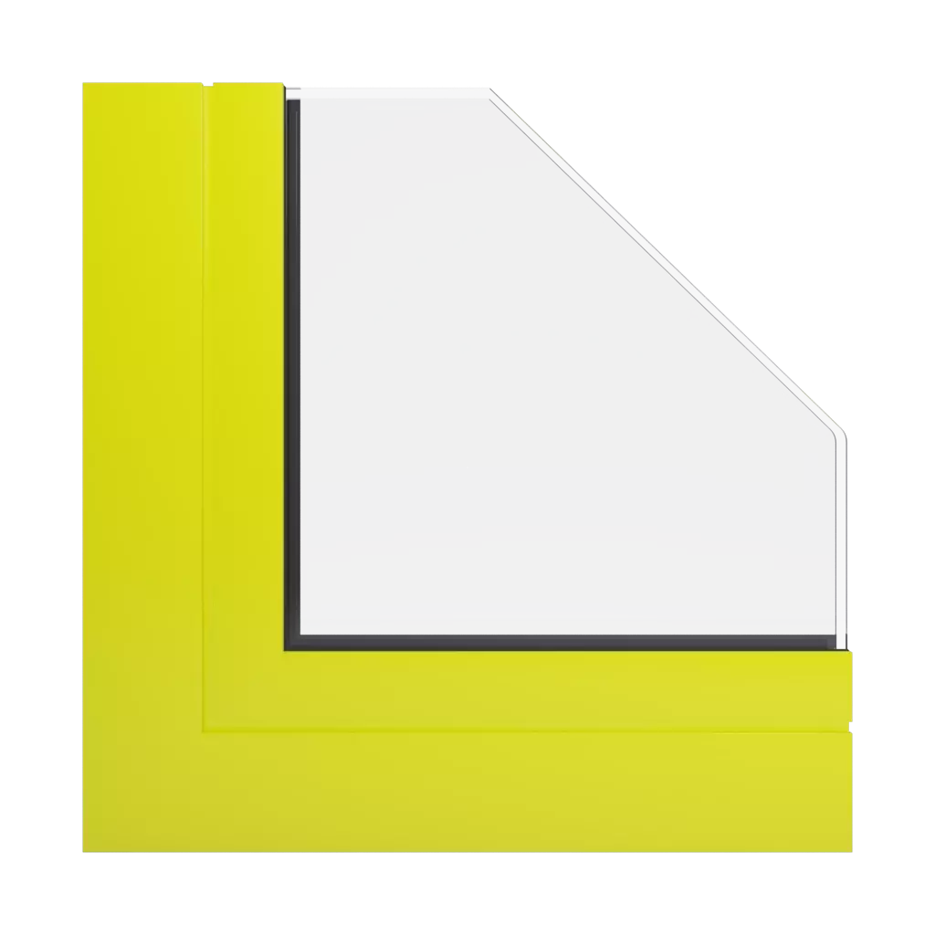 RAL 1026 Luminous yellow windows window-profiles aluprof mb-86-si