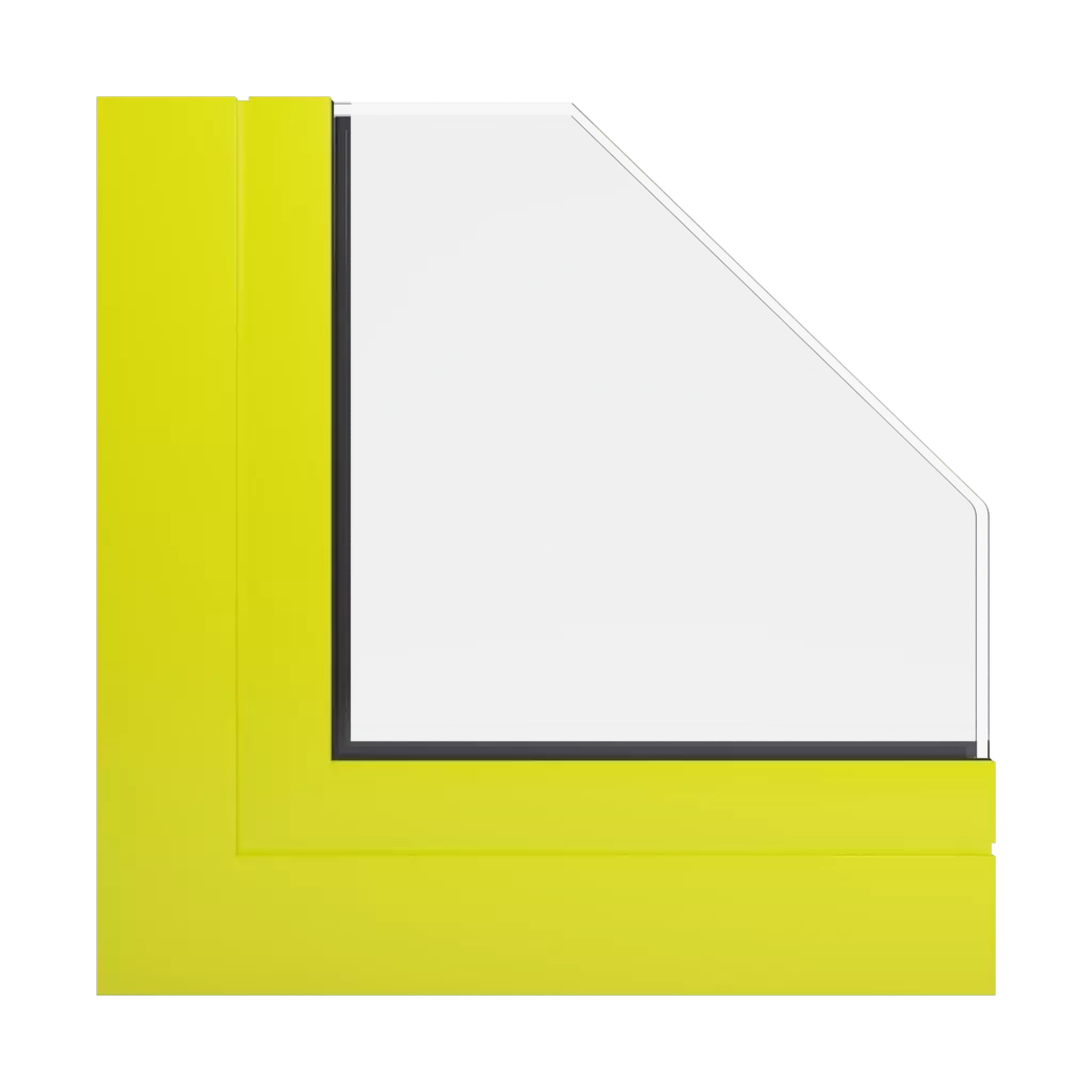 RAL 1026 Luminous yellow windows window-profiles aluprof fire-rated-glazed-roofs