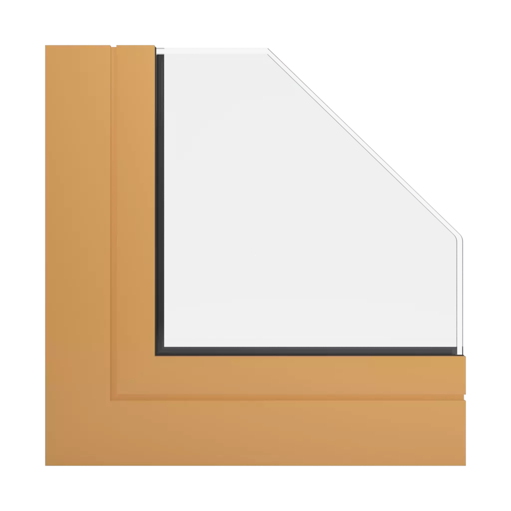 RAL 1034 Pastel yellow windows window-profiles aluprof mb-70-hi