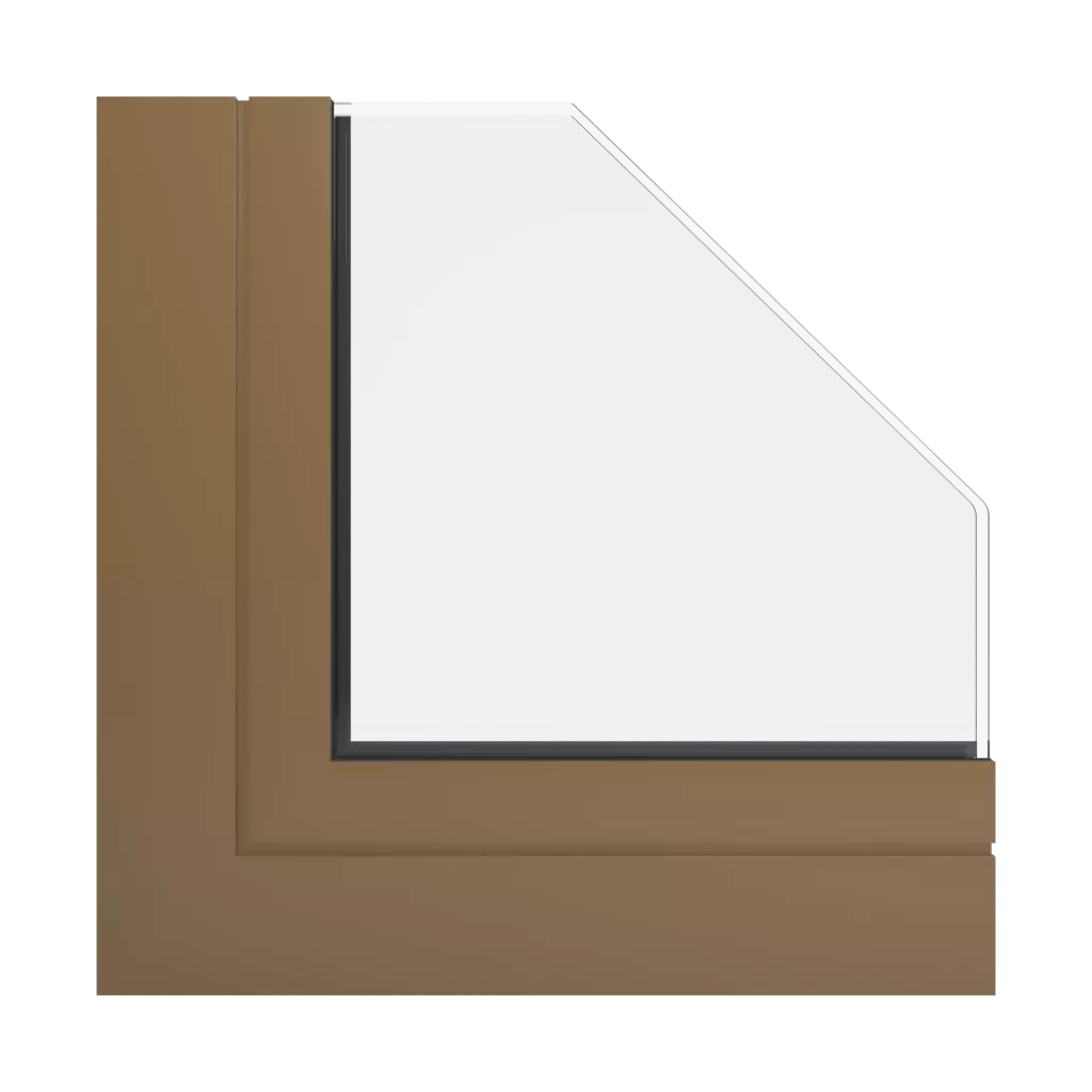 RAL 1036 Pearl gold windows window-profiles aluprof mb-60e-ei