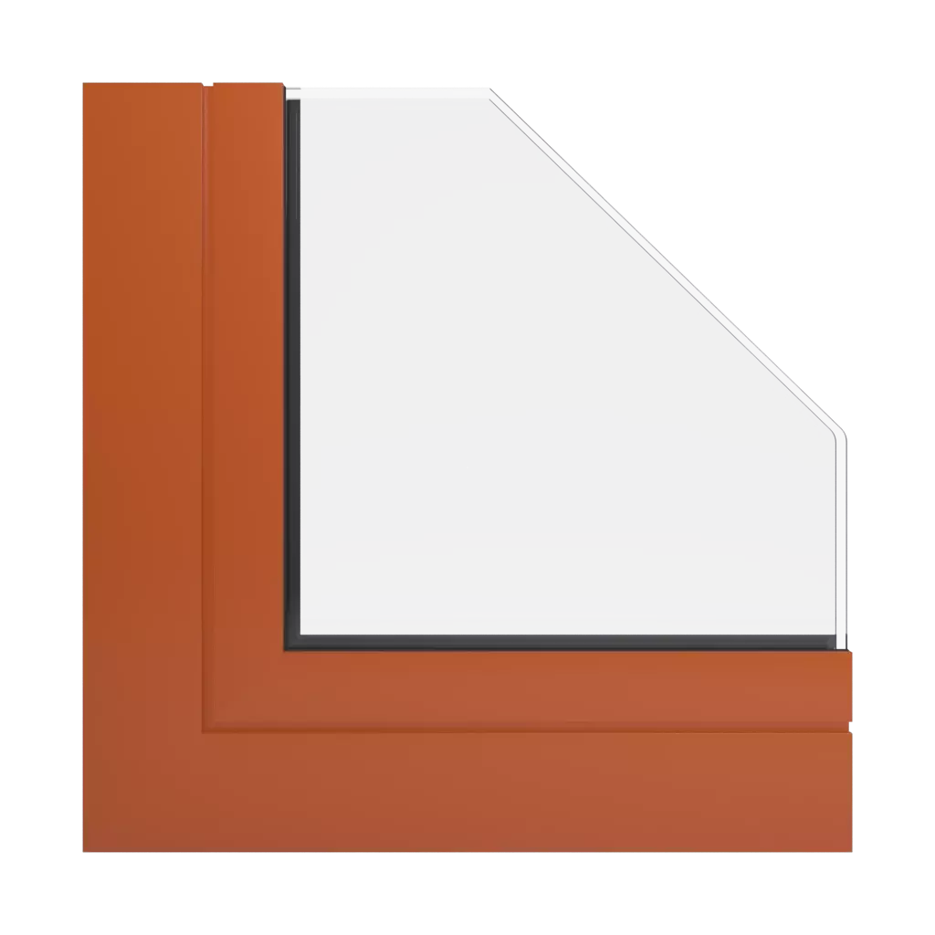 RAL 2001 Red orange products glass-office-partitions    