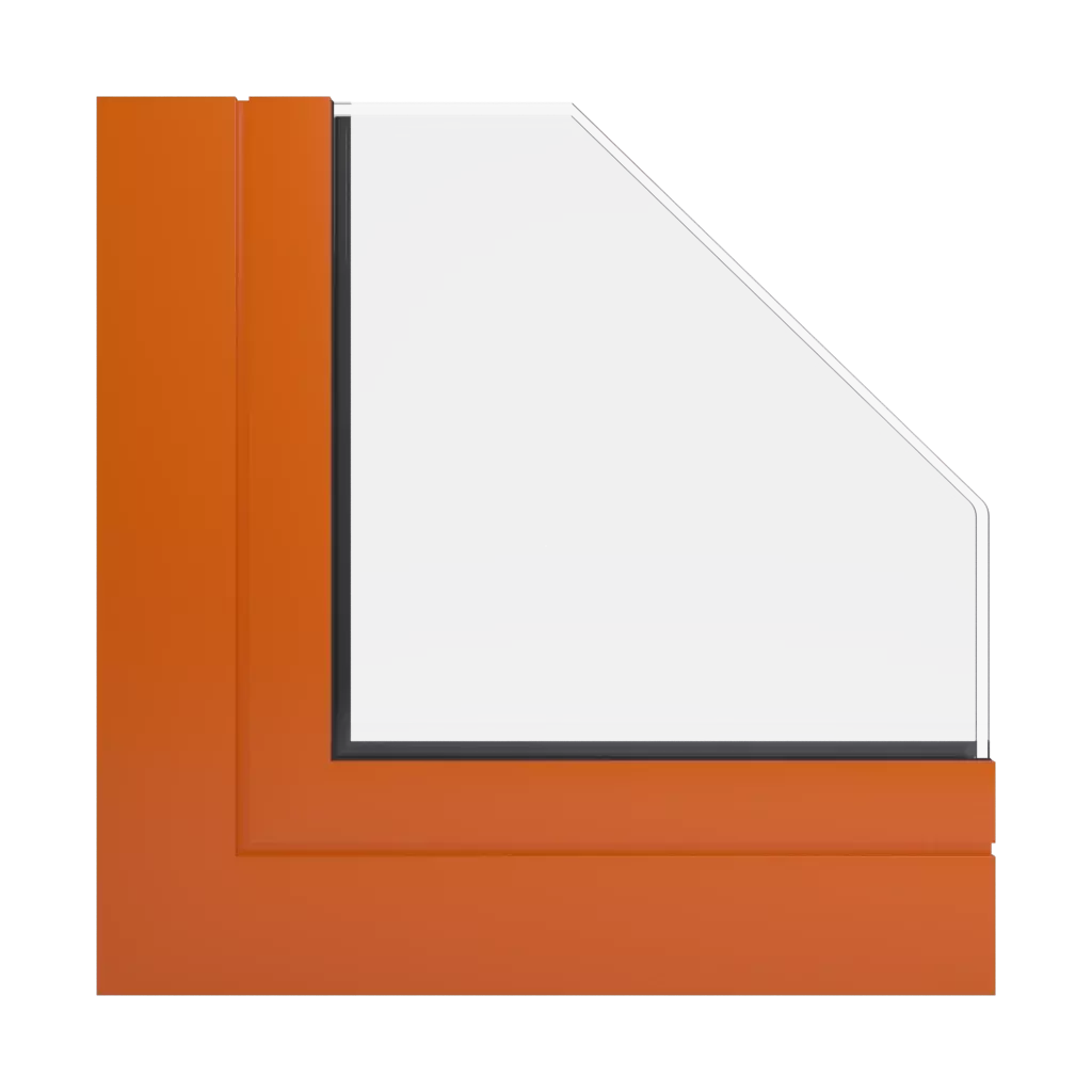 RAL 2009 Traffic orange windows window-profiles aluprof fire-rated-glazed-roofs