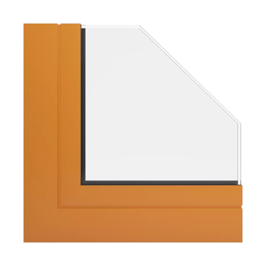 RAL 2011 Deep orange windows window-profiles aluprof mb-86-si