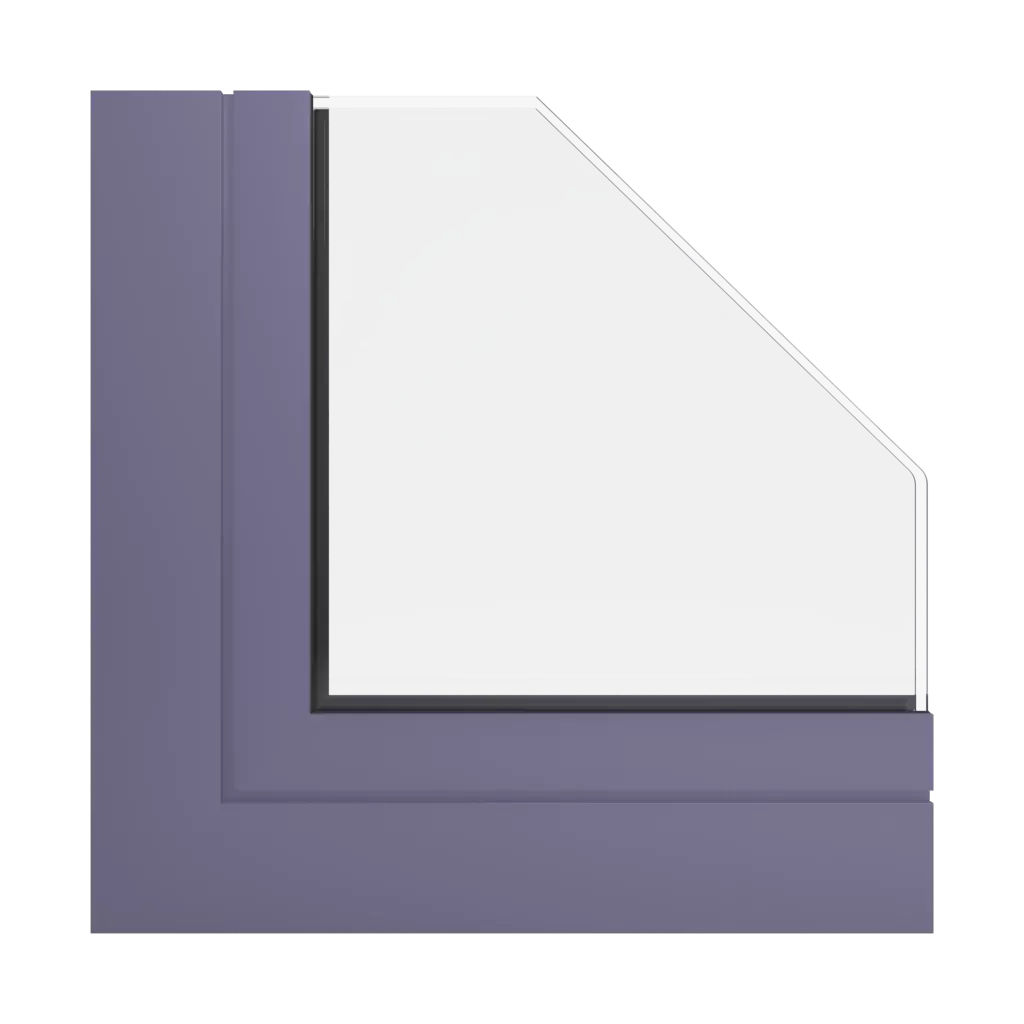 RAL 4012 Pearl blackberry windows window-profiles aluprof mb-86-si