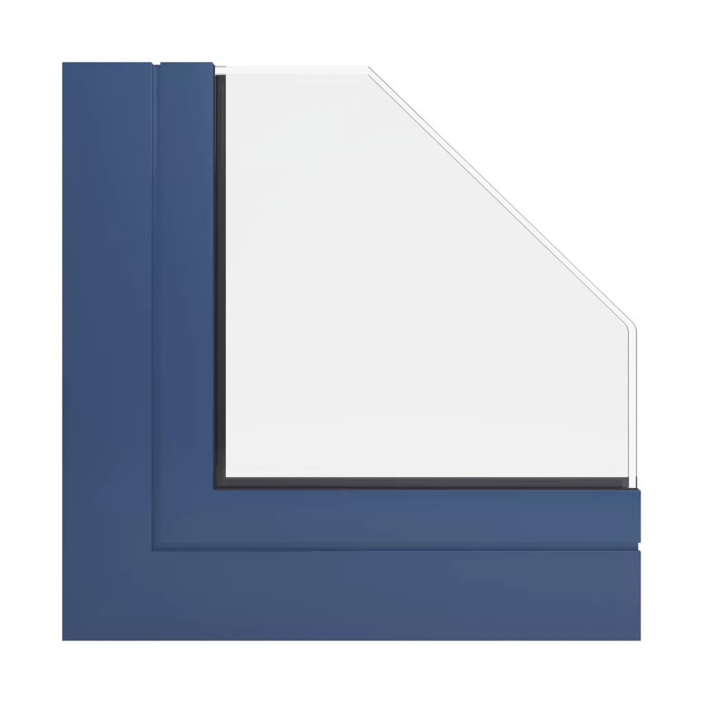 RAL 5000 Violet blue windows window-profiles aluprof mb-78ei-seamless-fireproof-partition-wall