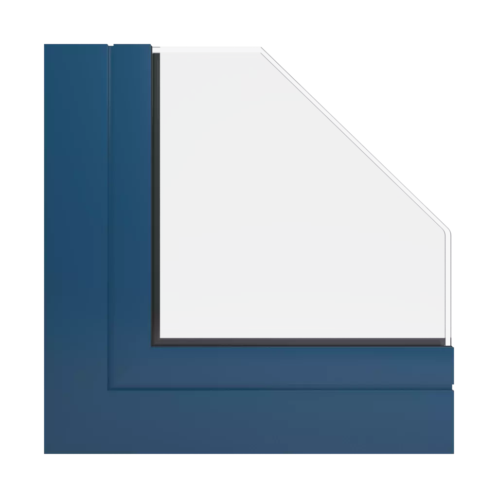 RAL 5001 Green blue windows window-profiles aluprof mb-78ei-seamless-fireproof-partition-wall