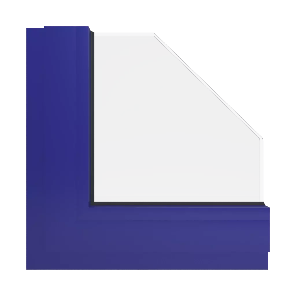 RAL 5002 Ultramarine blue windows window-color aluminum-ral ral-5002-ultramarine-blue interior