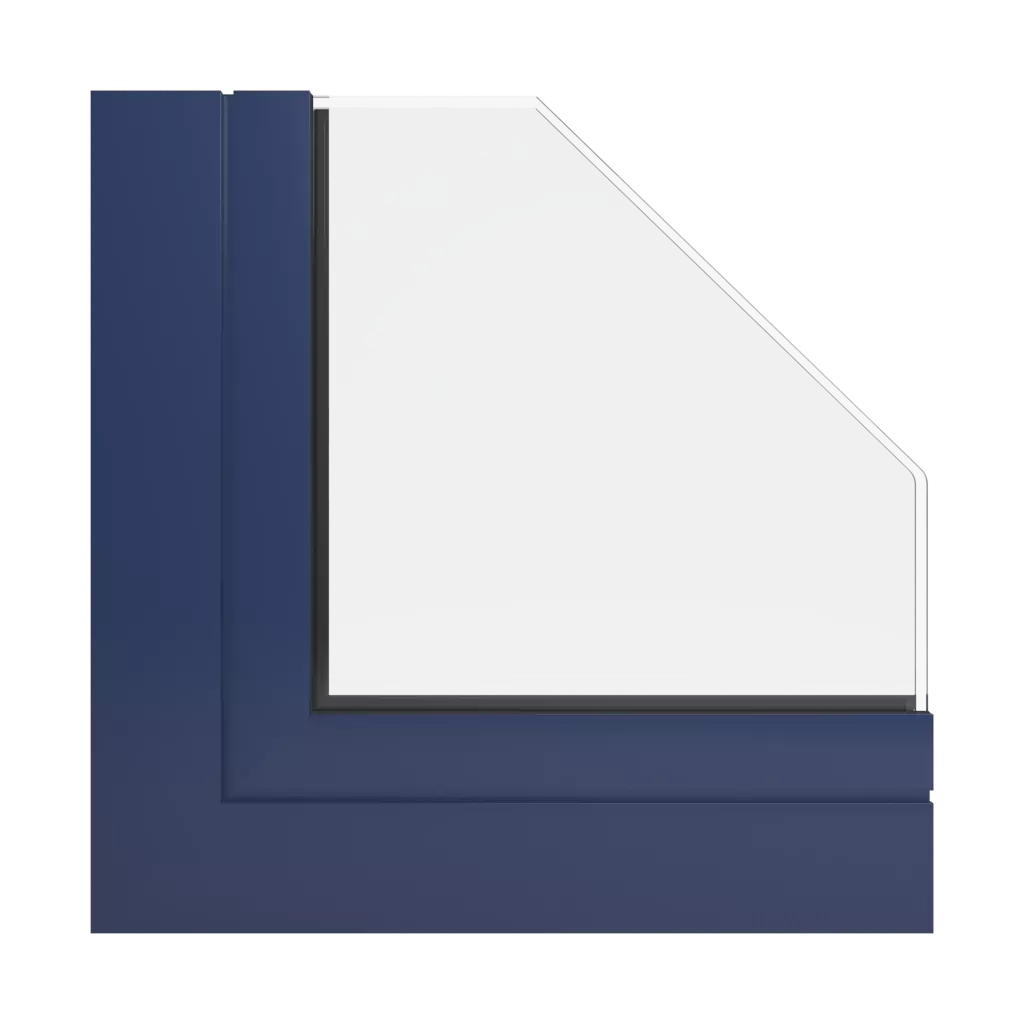 RAL 5003 Sapphire blue windows window-profiles aluprof mb-70-hi