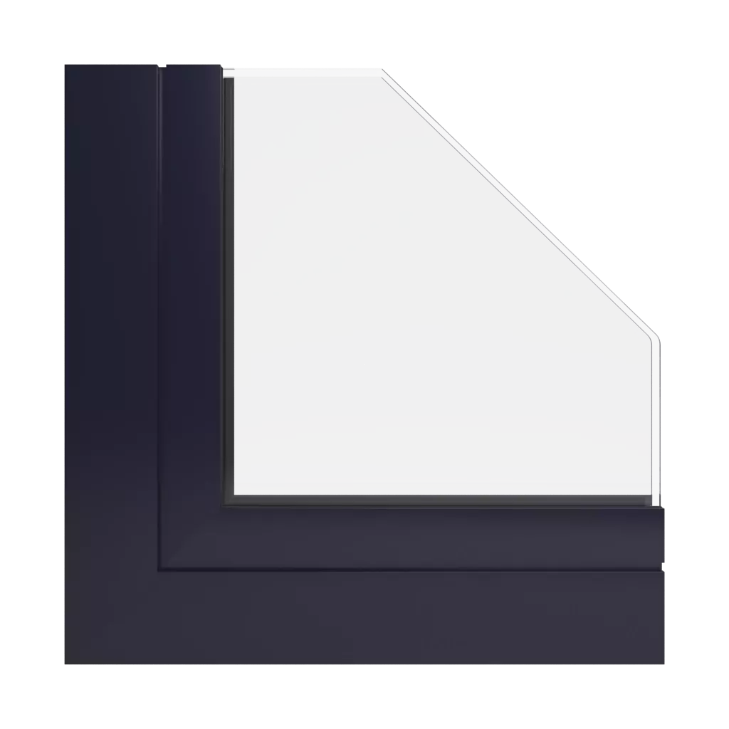 RAL 5004 Black blue windows window-profiles aluprof fire-rated-glazed-roofs