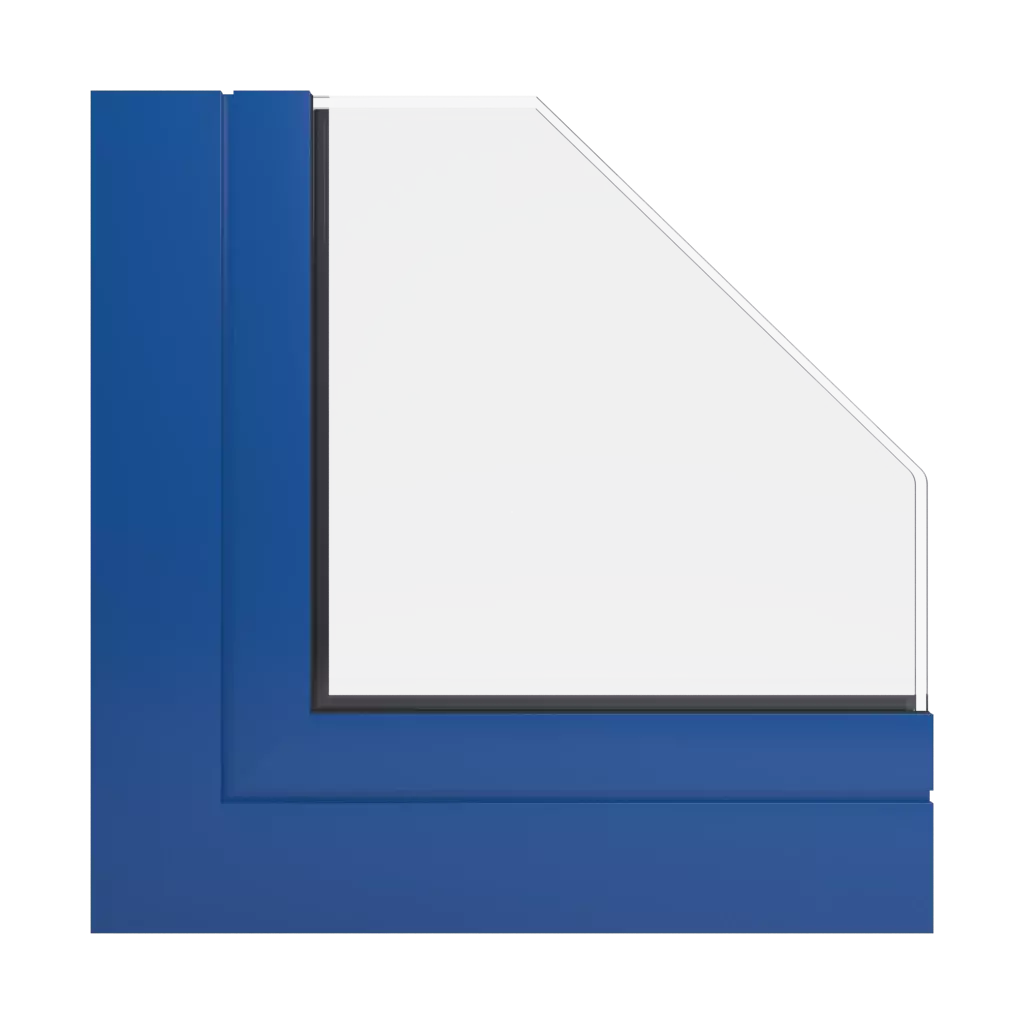 RAL 5005 Signal blue windows window-profiles aluprof mb-86-fold-line-hd