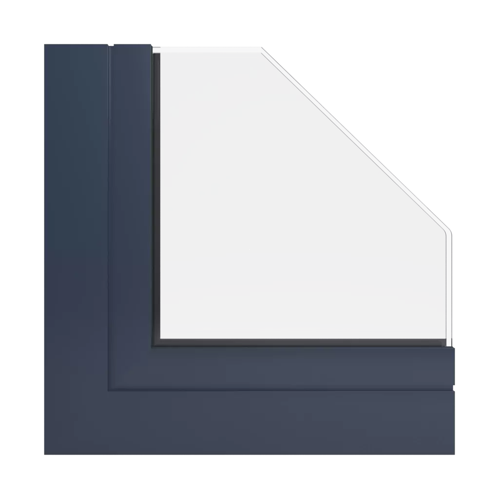 RAL 5008 Grey blue windows window-profiles aluprof mb-78ei-seamless-fireproof-partition-wall