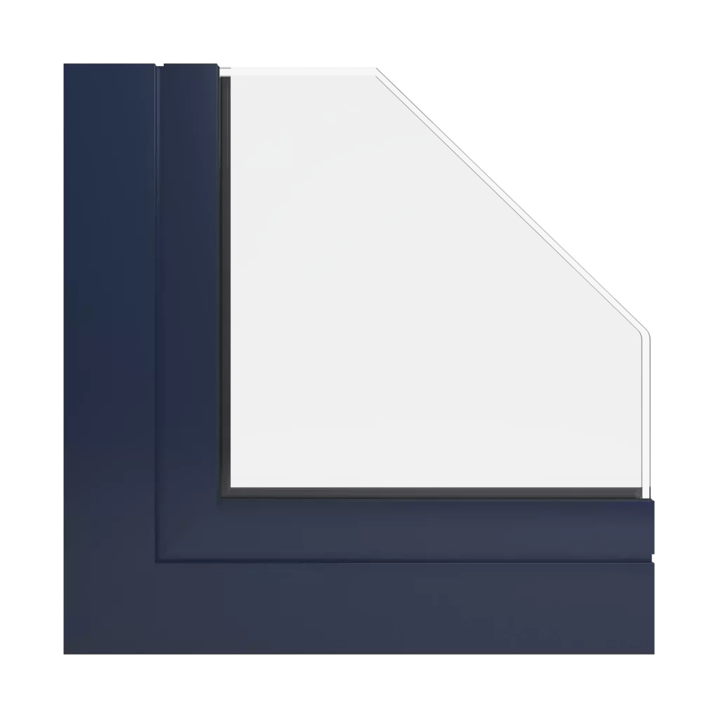 RAL 5011 Steel blue windows window-profiles aluprof mb-77-hs
