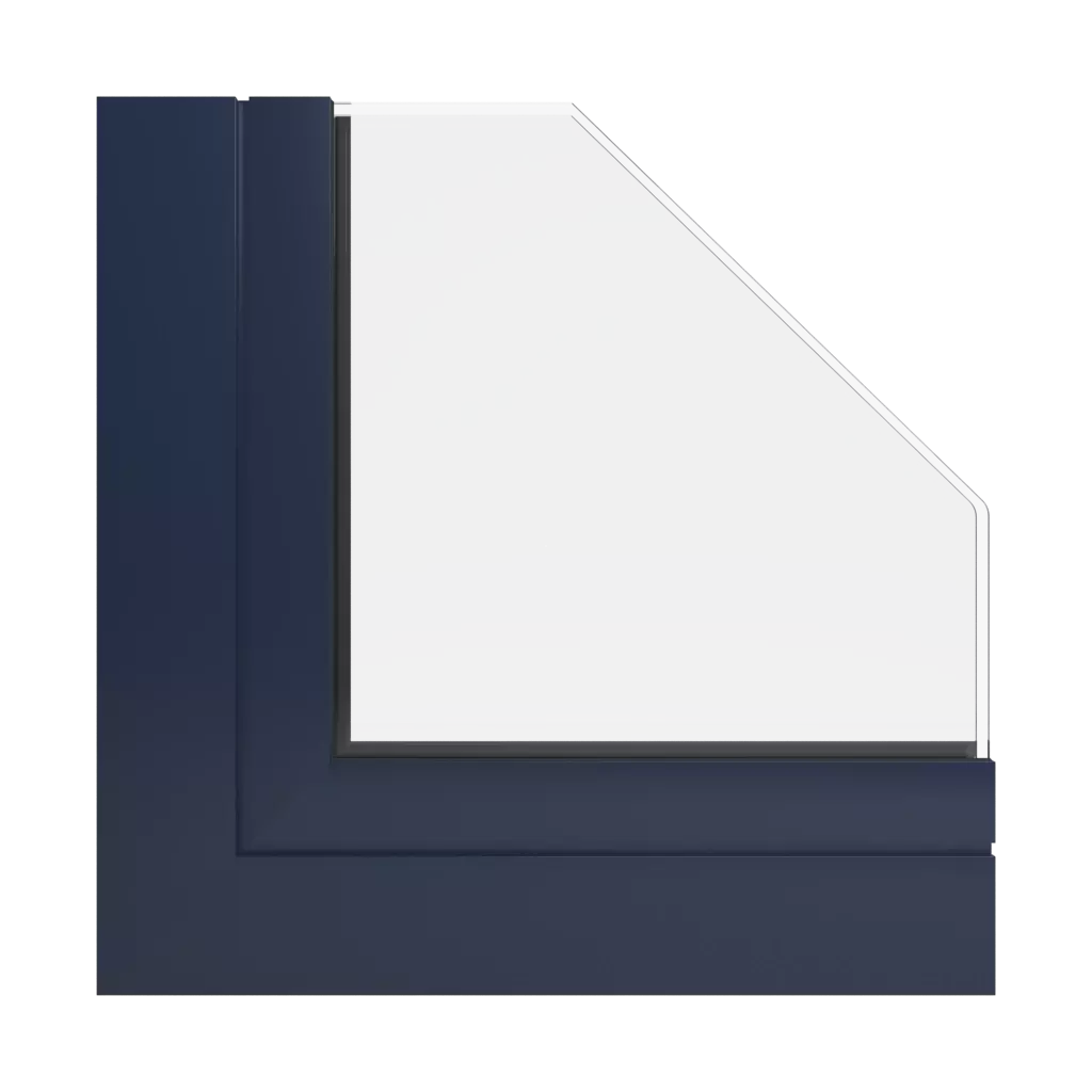 RAL 5011 Steel blue windows window-profiles aluprof fire-rated-glazed-roofs