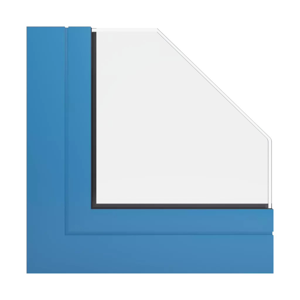 RAL 5012 Light blue windows window-profiles aliplast ultraglide