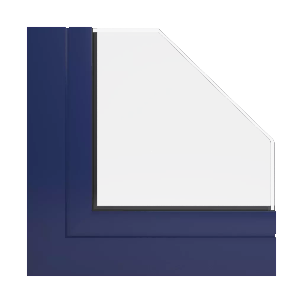 RAL 5013 Cobalt blue windows window-profiles aluprof mb-86-si